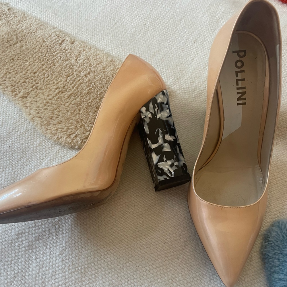 Modern Tortoise Heel Pollini Pumps sz 37